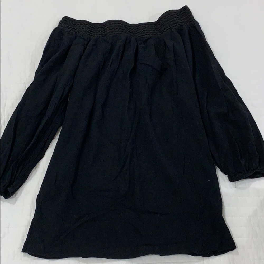 Sheer black tunic